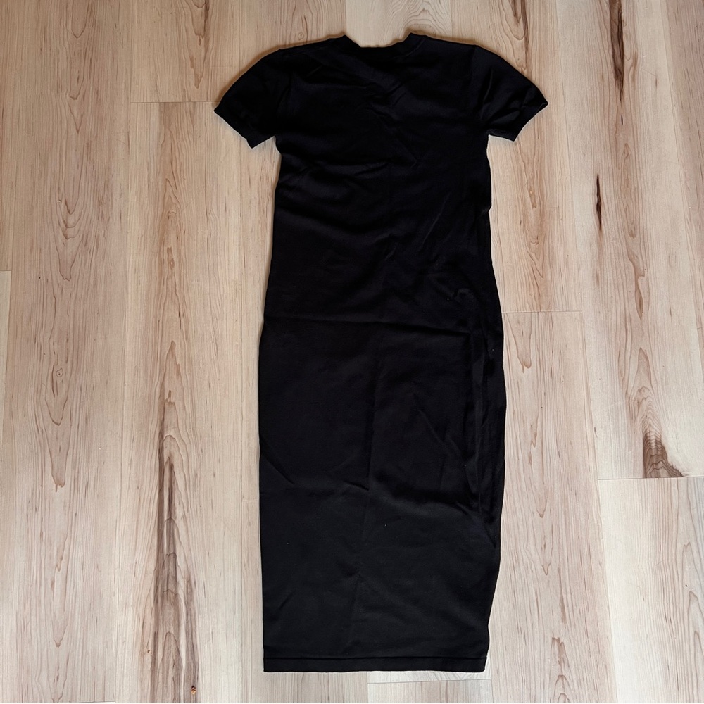 Hatch Maternity Black Midi Dress Size Small